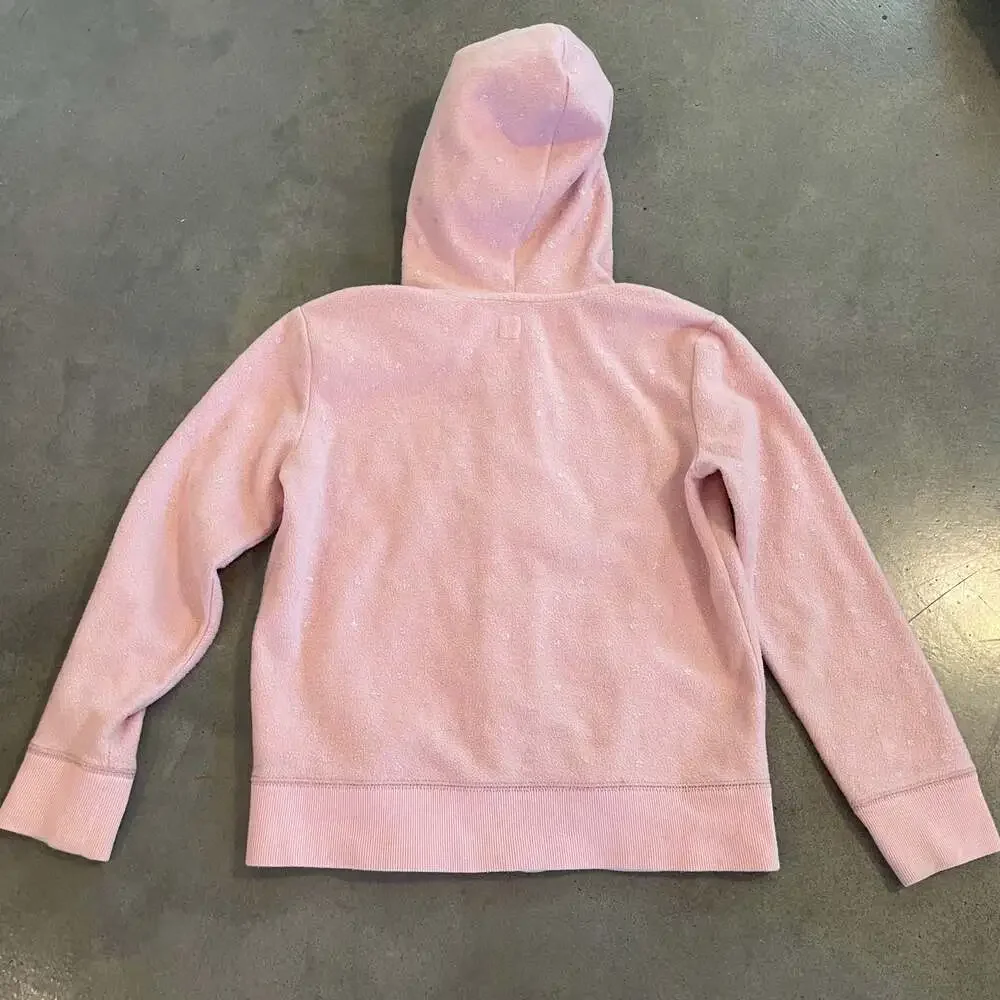 Gap kids pink full zip sweater hoodie jacket girls size 10